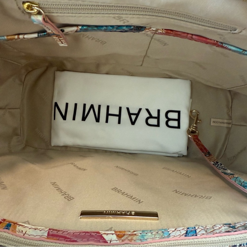 Brahmin Medium Asher Tote Starlight Ombre Seashell Melbourne Leather - Picture 6 of 8